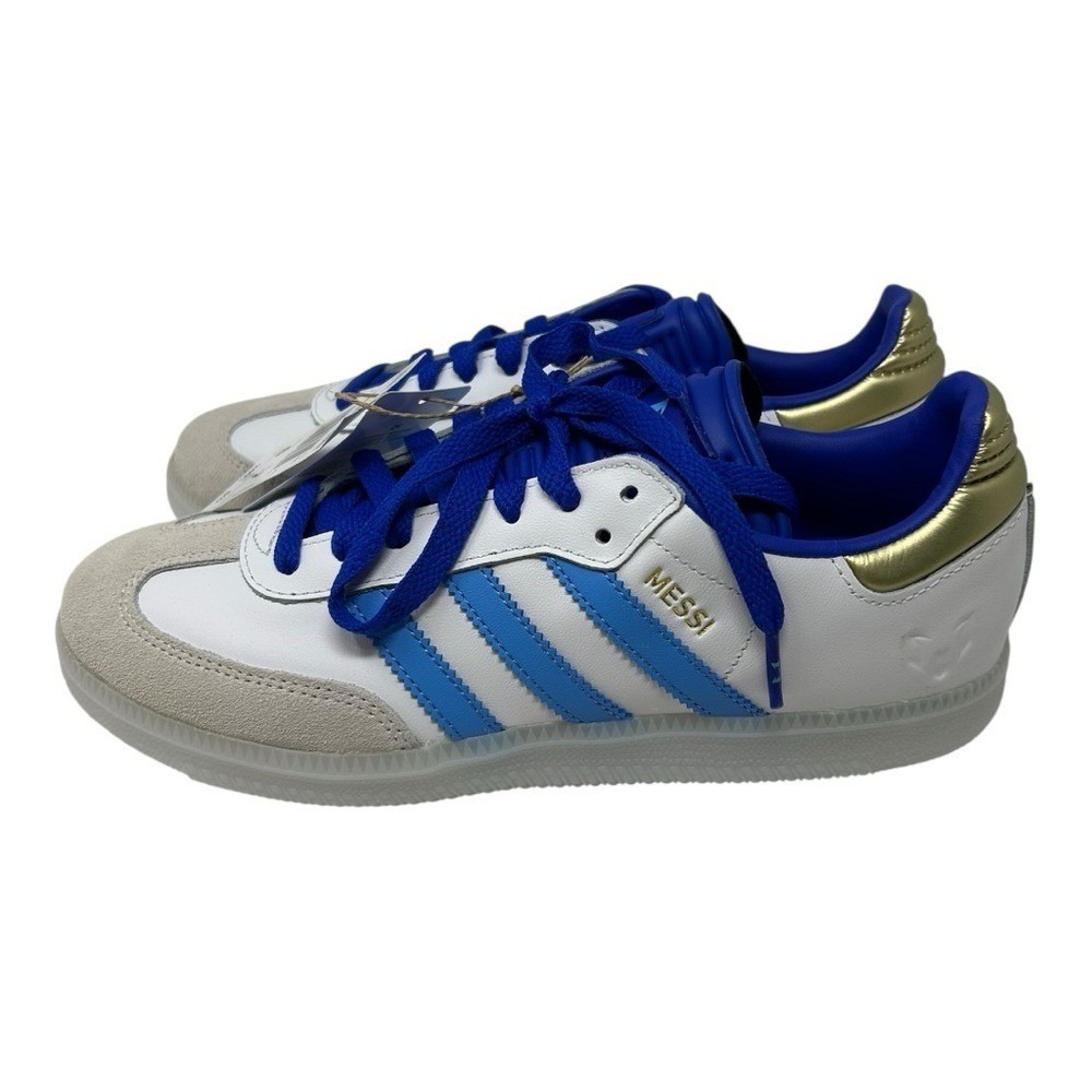 Adidas Samba Messi Inter Miami CF White Blue Gold ID3550 Mens 6 Womens 7 NEW